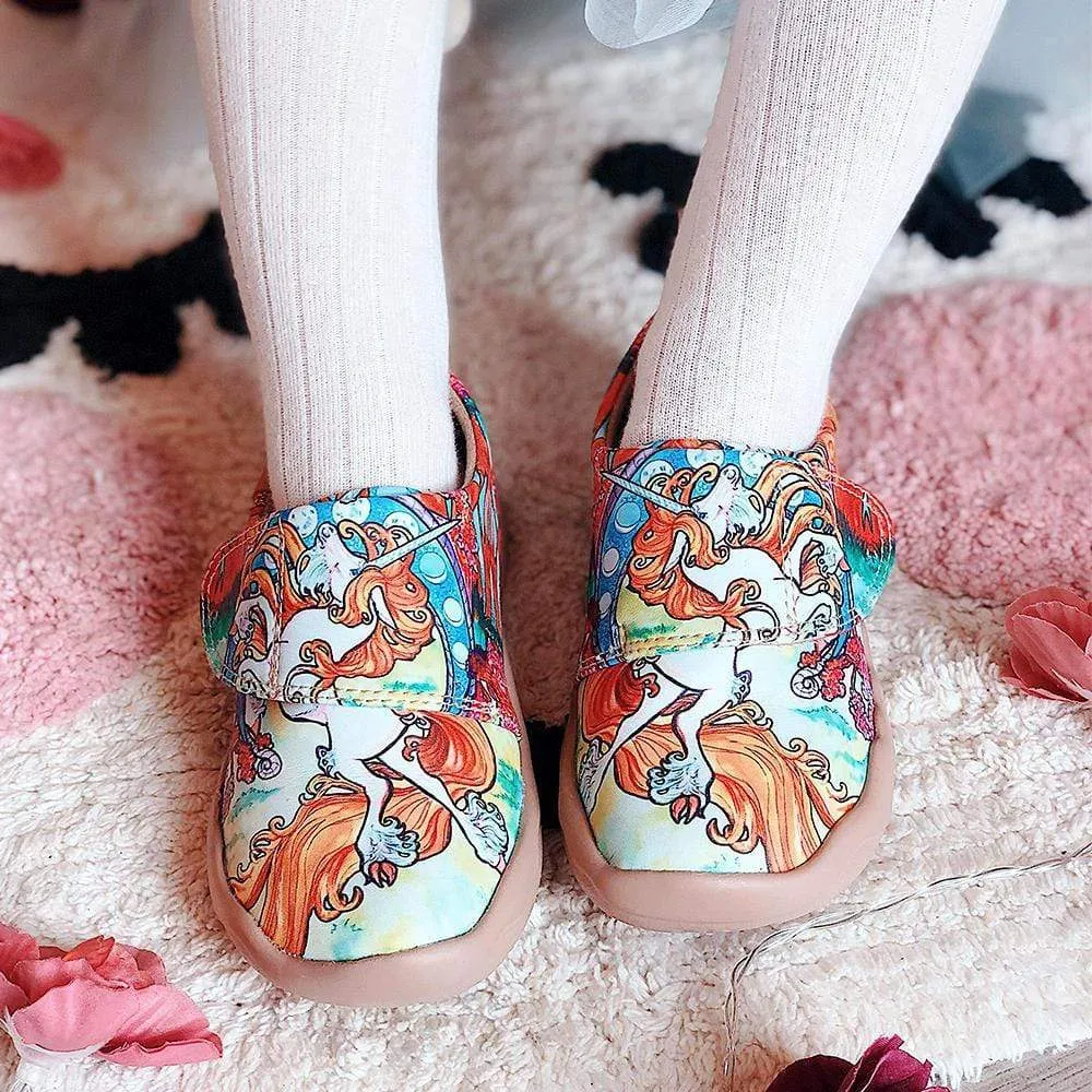 -Unicorn- Kid Microfiber Leather Shoes