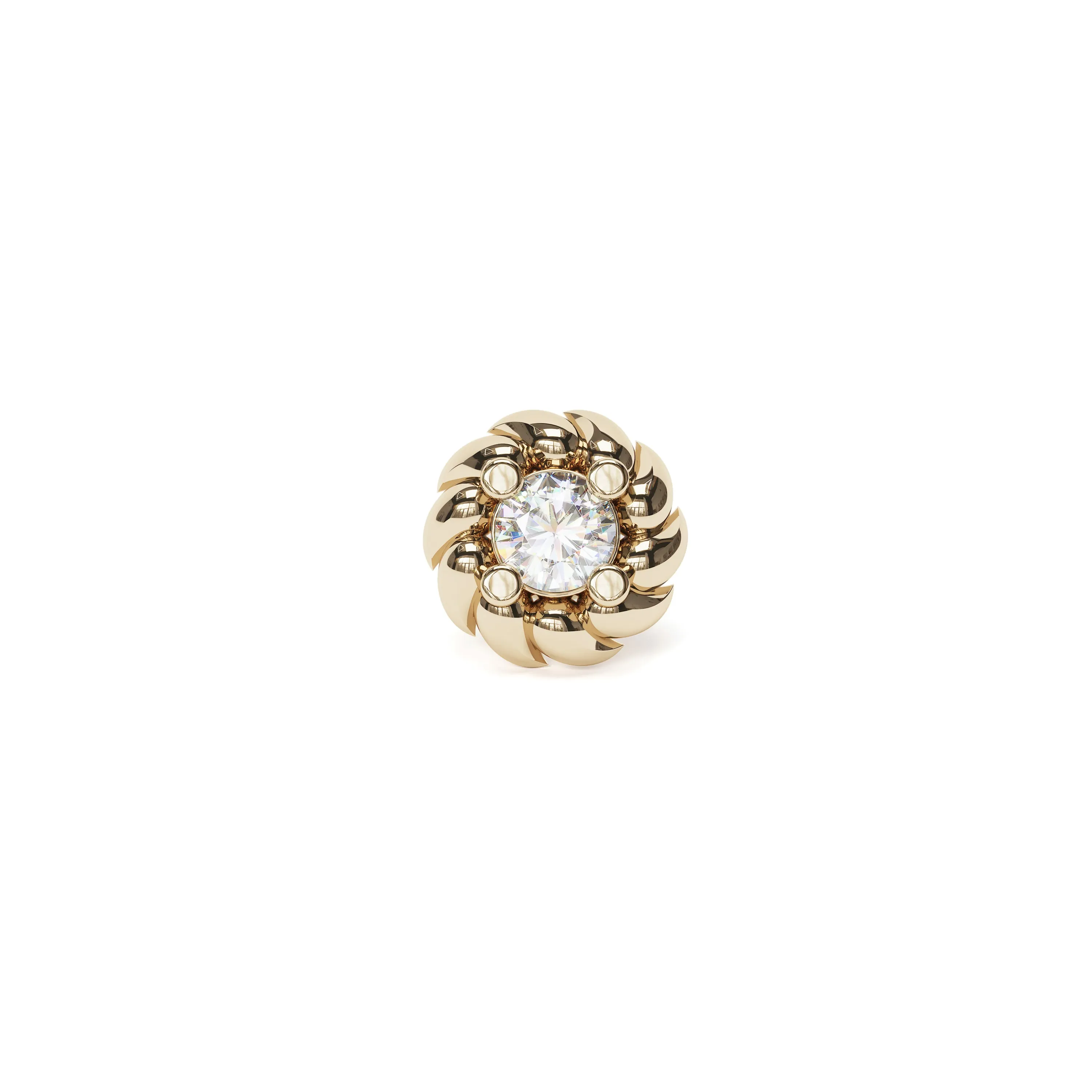 14K Gold Diamond Labret Stud