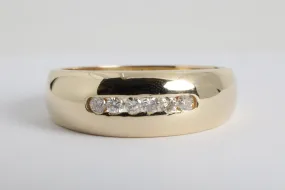 14k Yellow Gold 0.30tcw Diamond Band Size 14 (7.20g.)