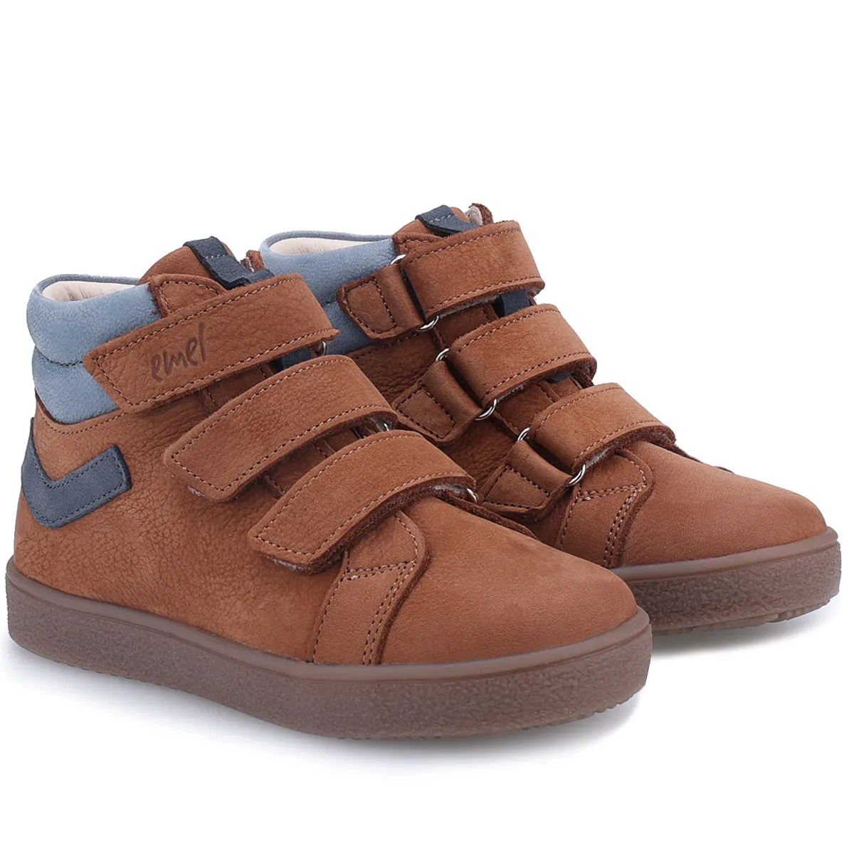 (2777A) Emel Brown velcro trainers