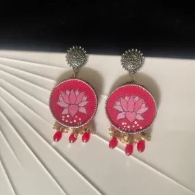 Aasiya Handpainted Red (Earrings)