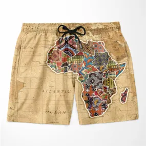 Africa On World Map Shorts