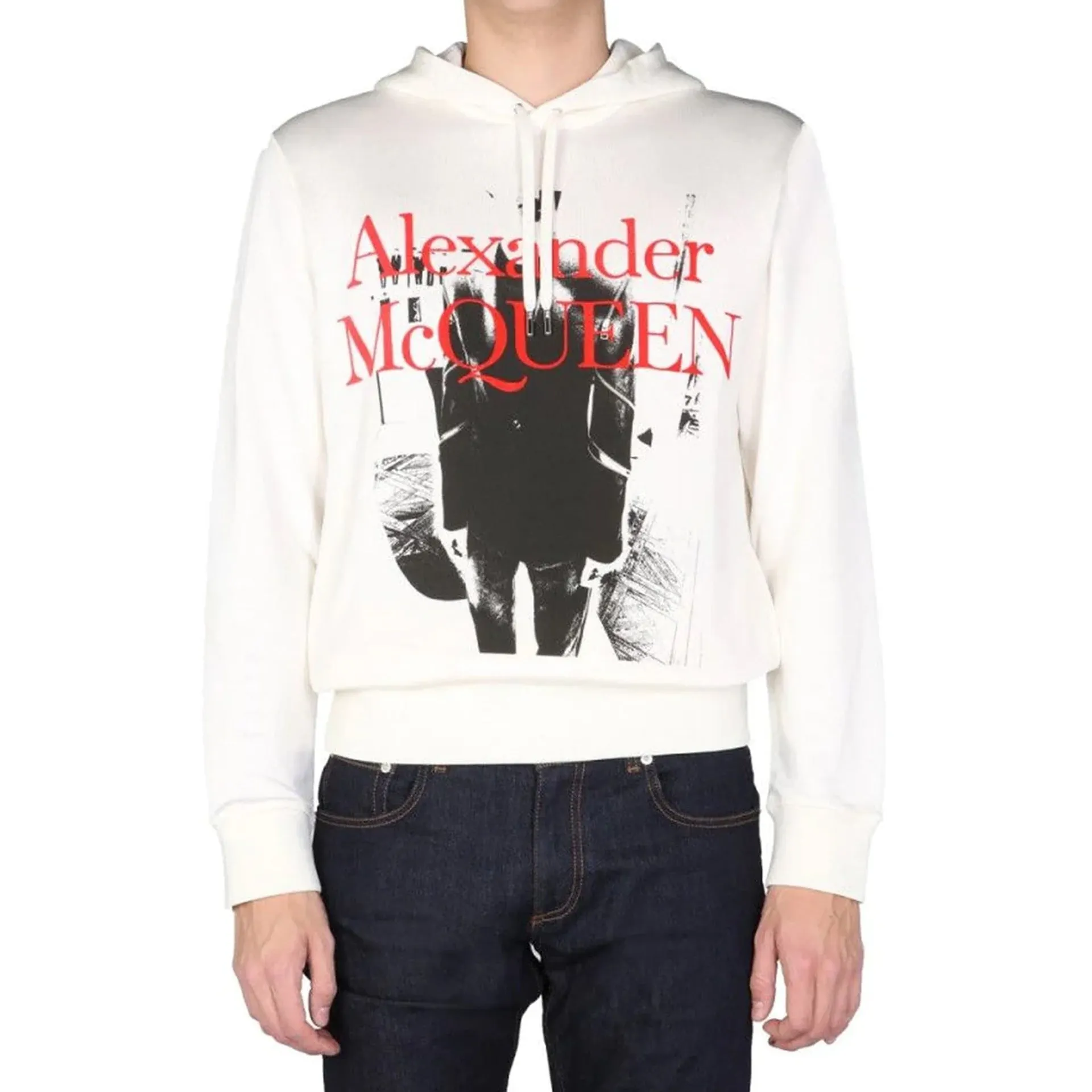 Alexander McQueen - Felpa con cappuccio e logo