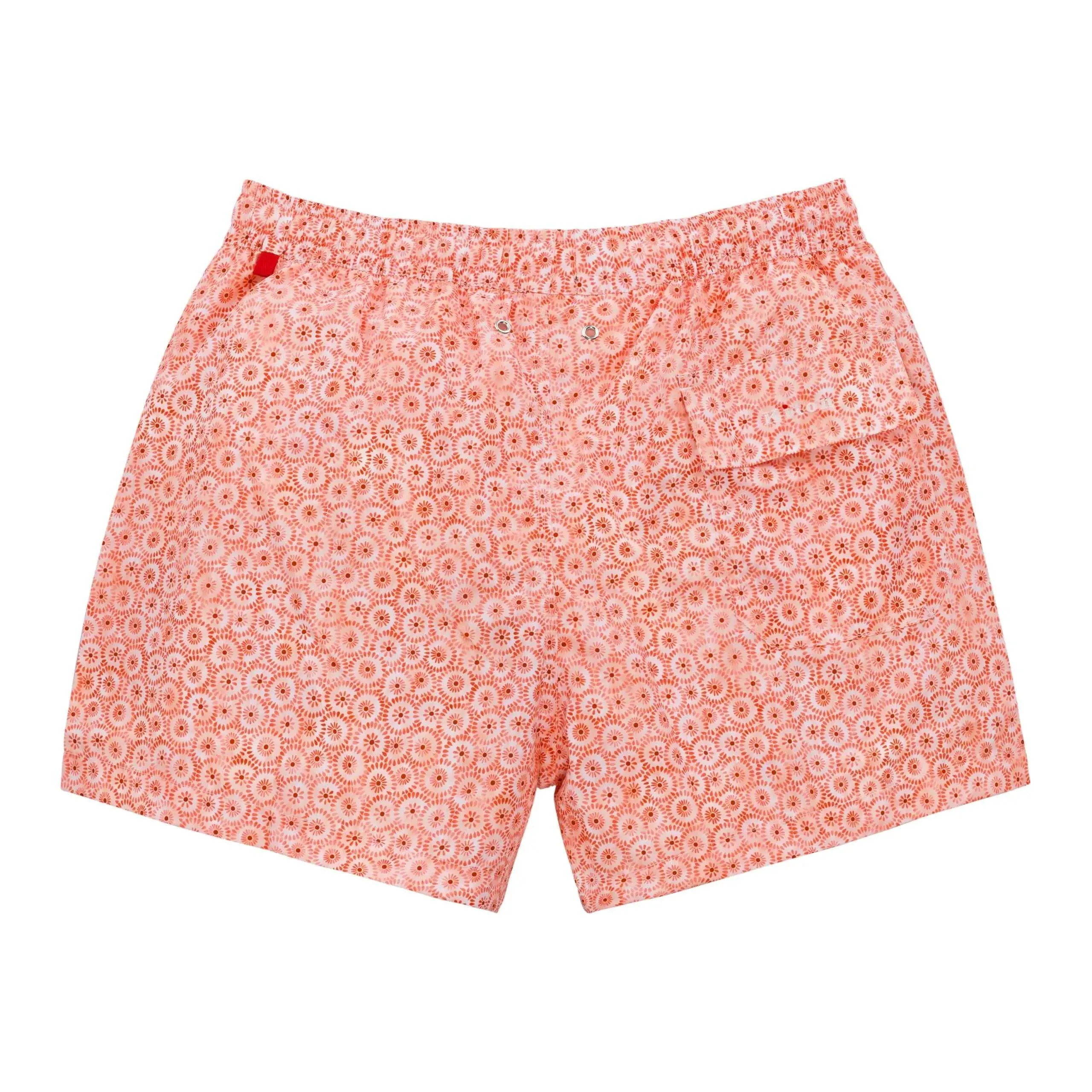 All-Monogram Swim Shorts in Peach Orange