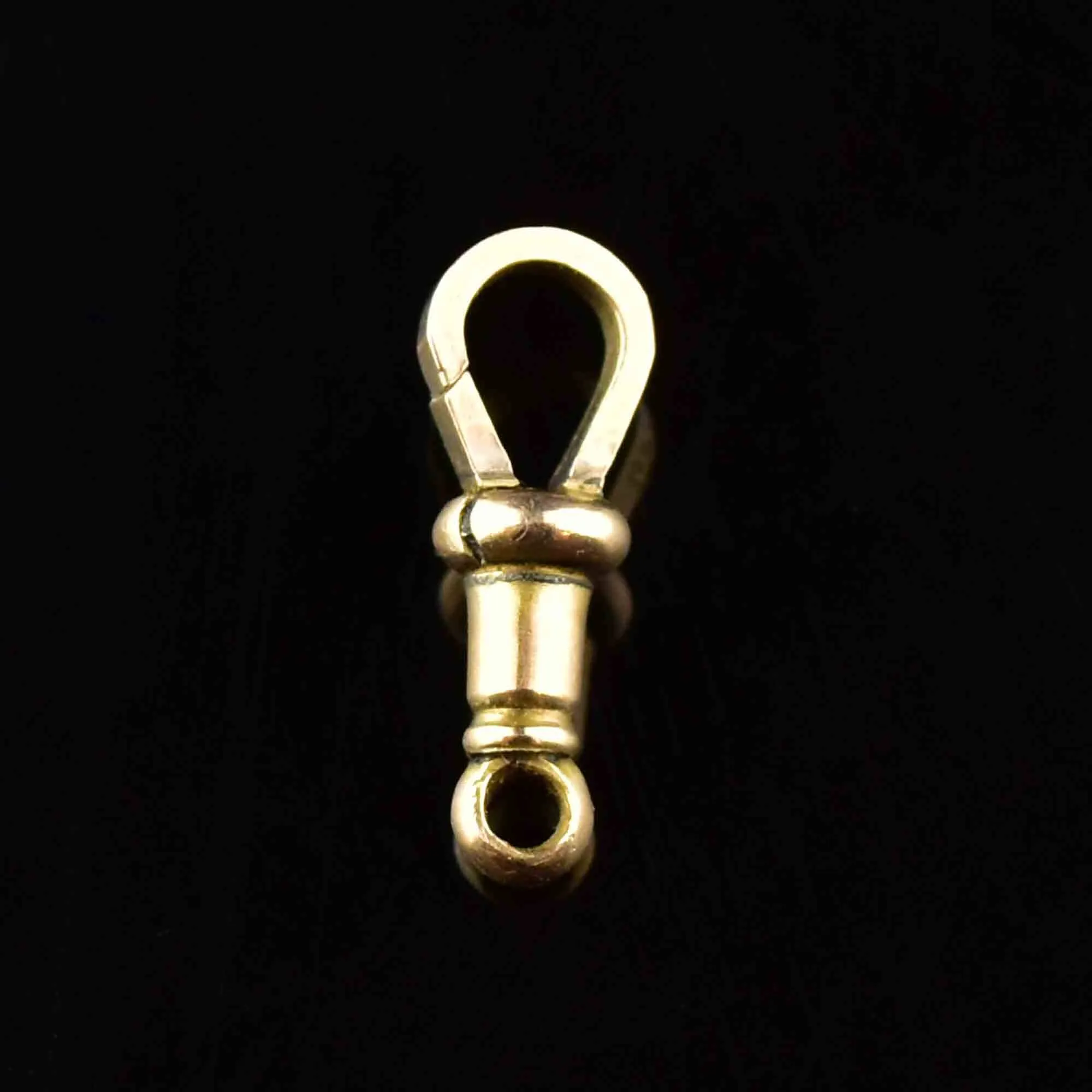 Antique 9K Gold Dog Clip Fob Charm