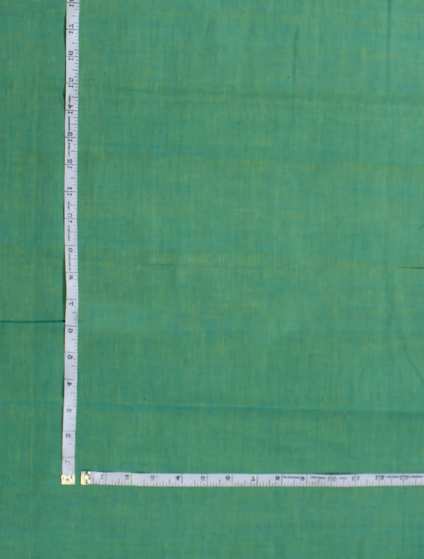 Aqua green Handloom Cotton Fabric