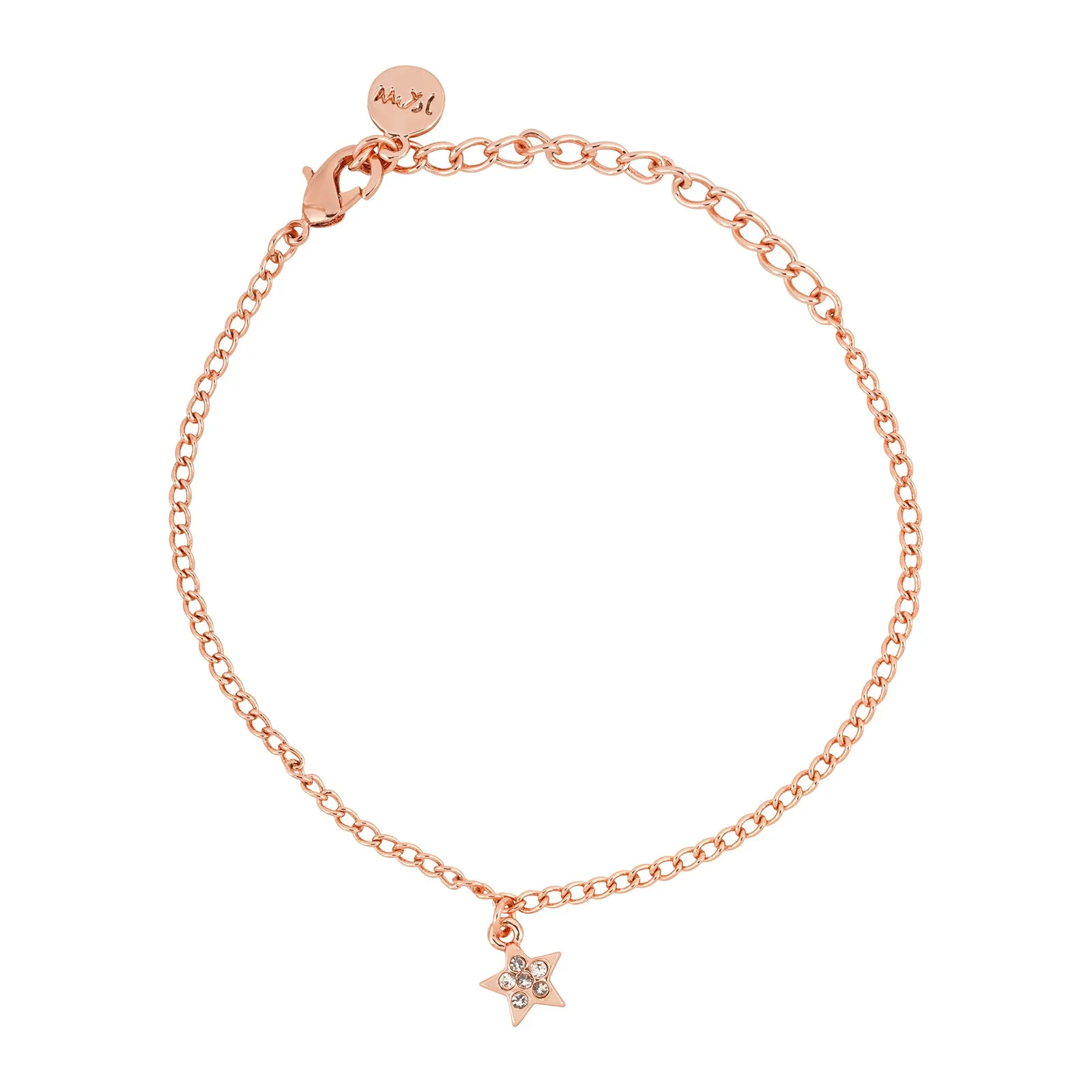 Astral Rhinestone Rosegold Charm Set