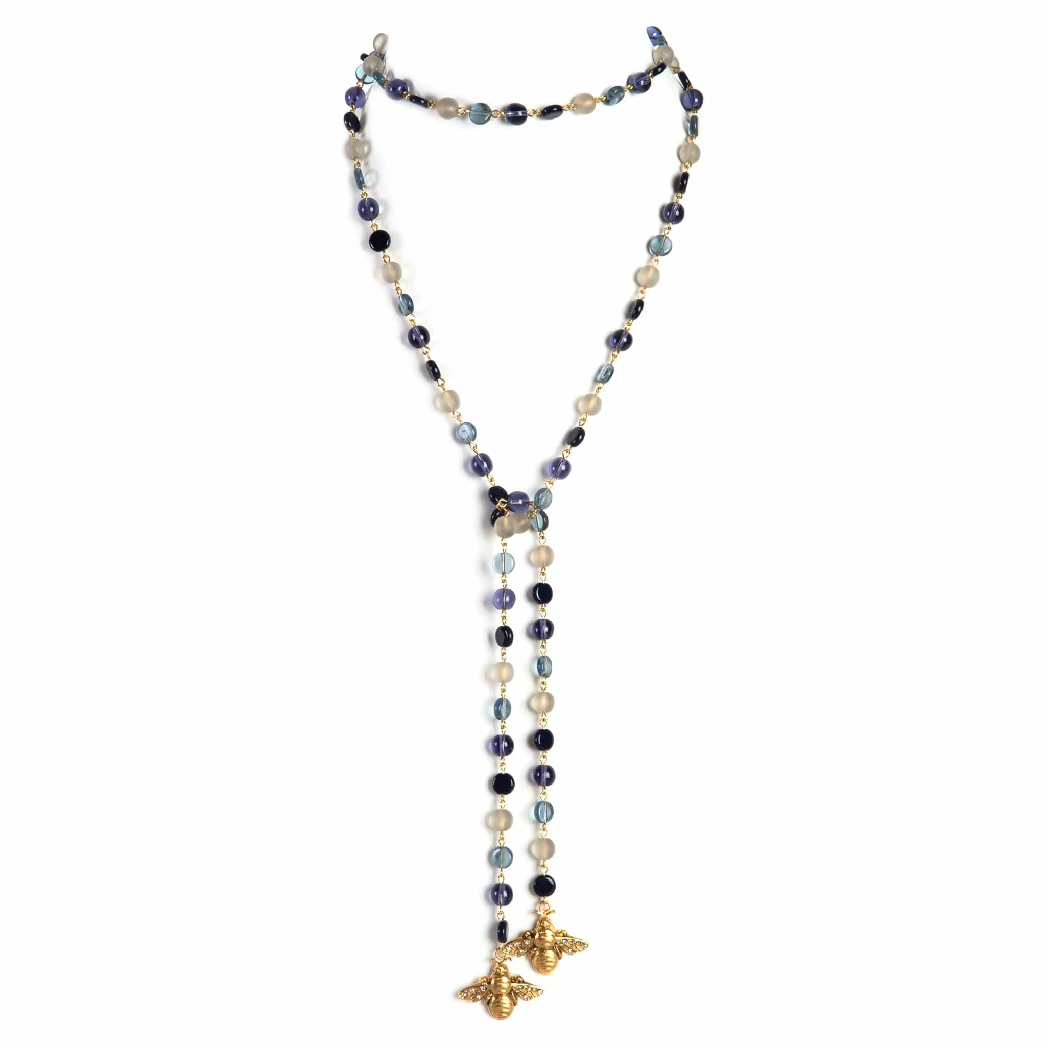 Beaded Bee Lariat - Magical Montana