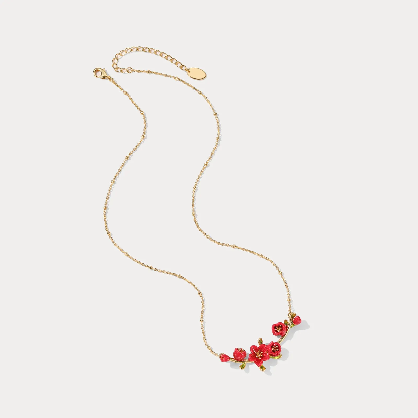 Begonia Flower Necklace