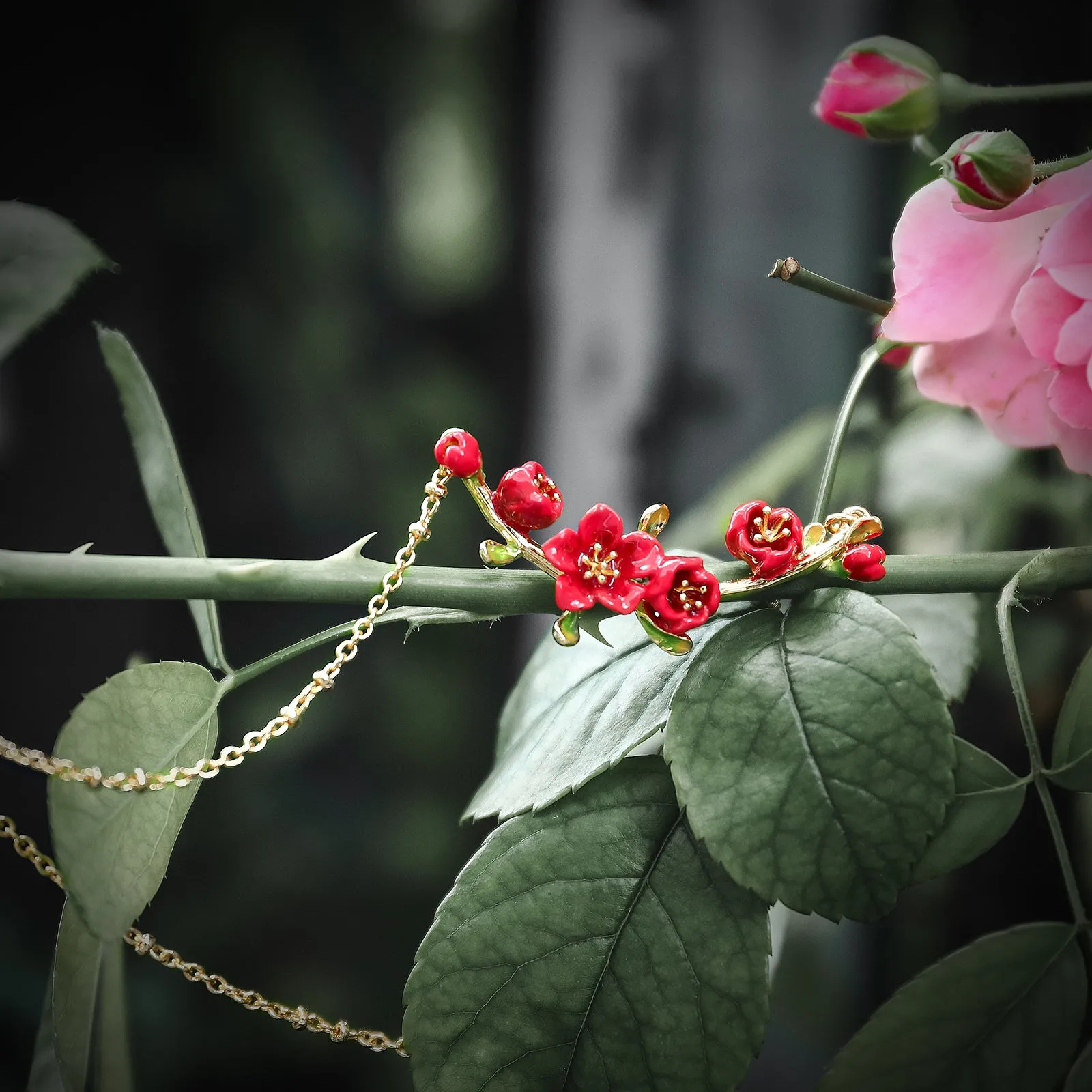 Begonia Flower Necklace