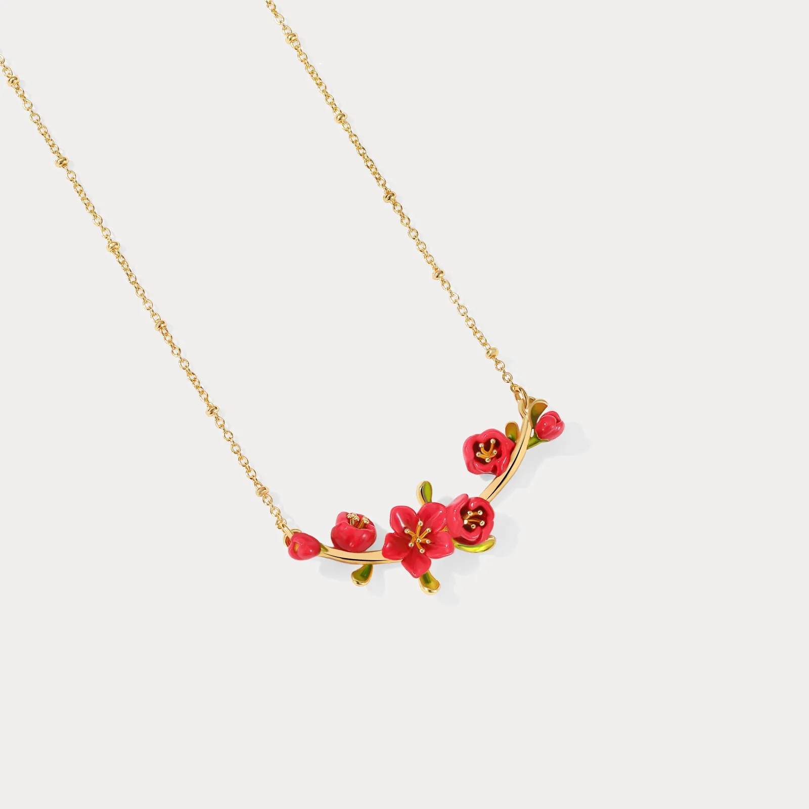 Begonia Flower Necklace