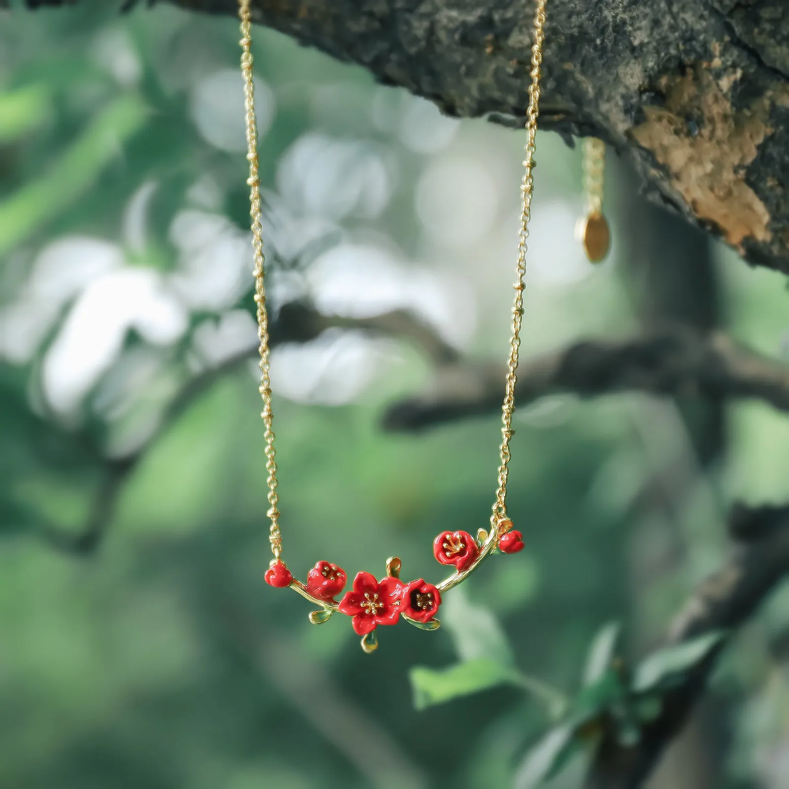 Begonia Flower Necklace