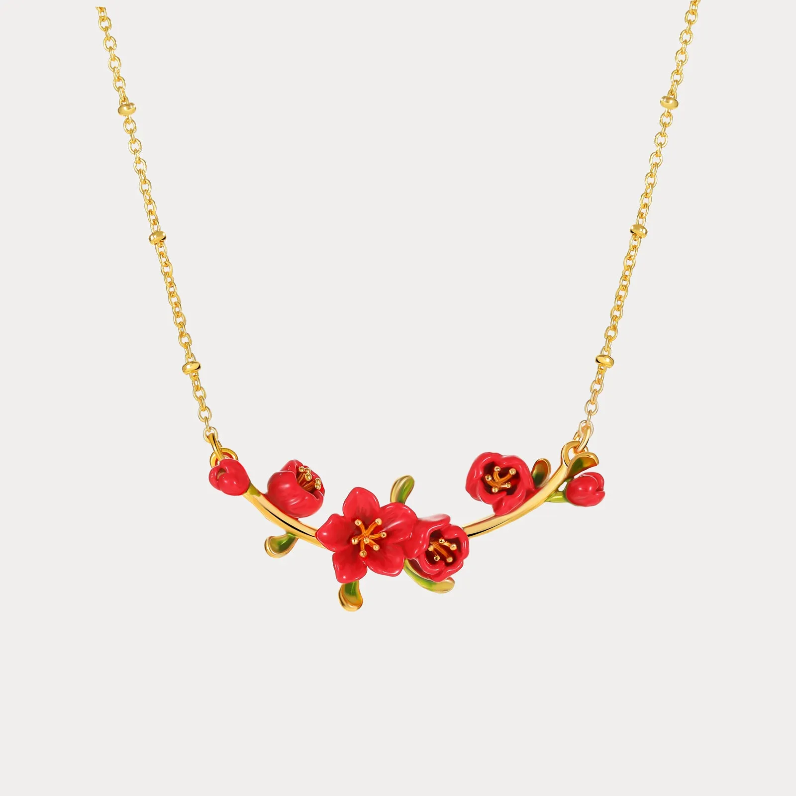 Begonia Flower Necklace