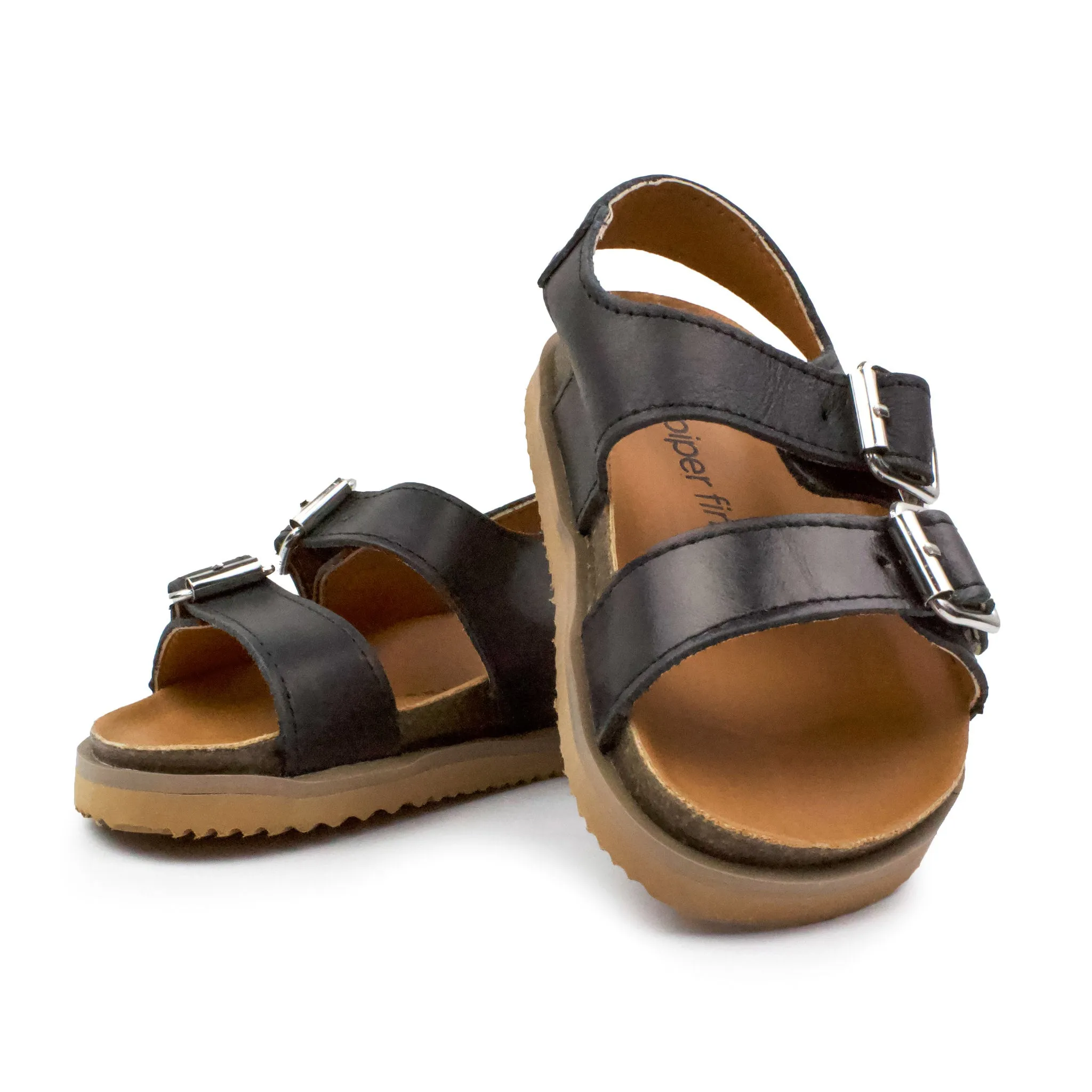 Black - Buckle Sandal