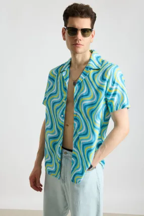 Blue Spiral Men's Resort Shirt