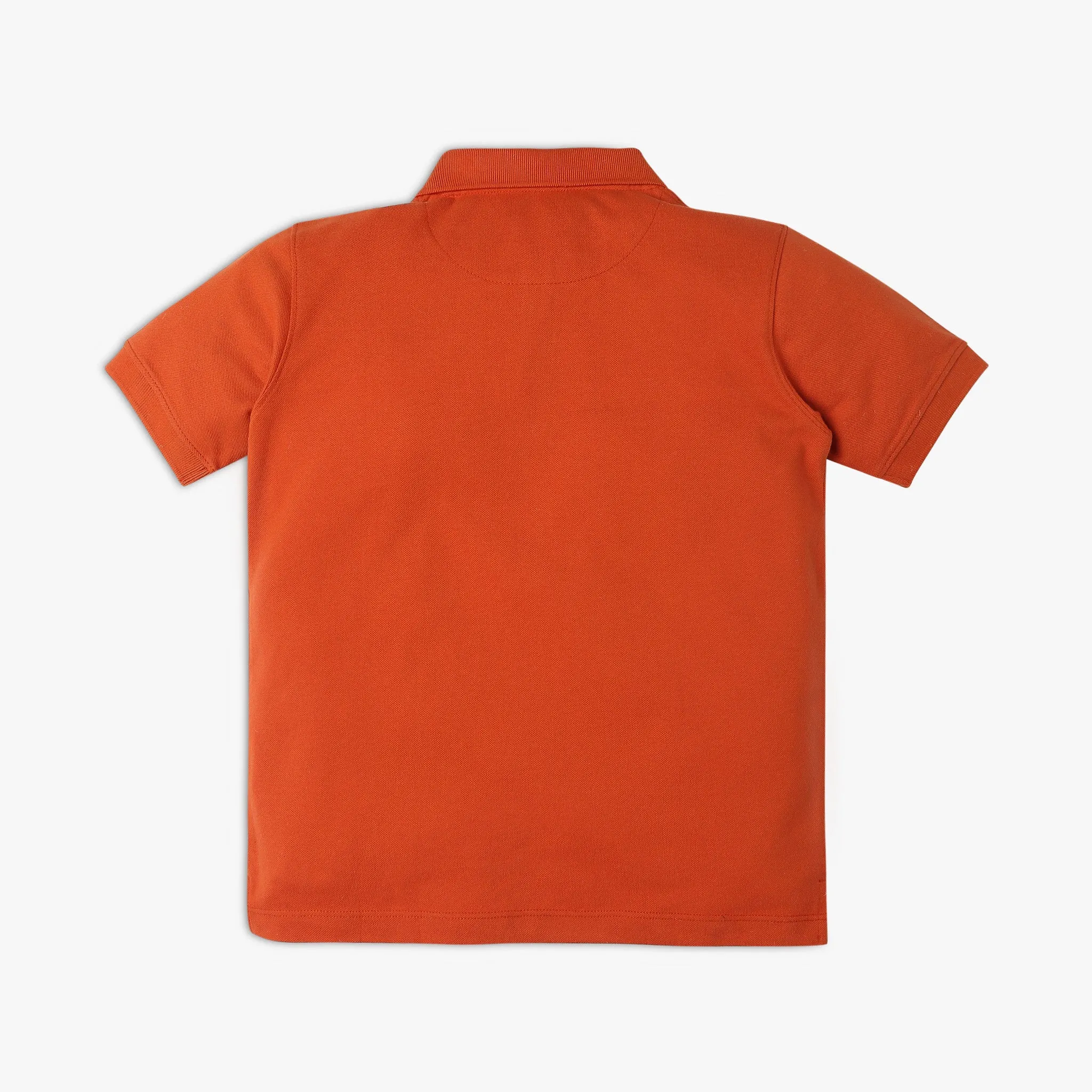 Boy's Regular Fit Solid Polo T-Shirt