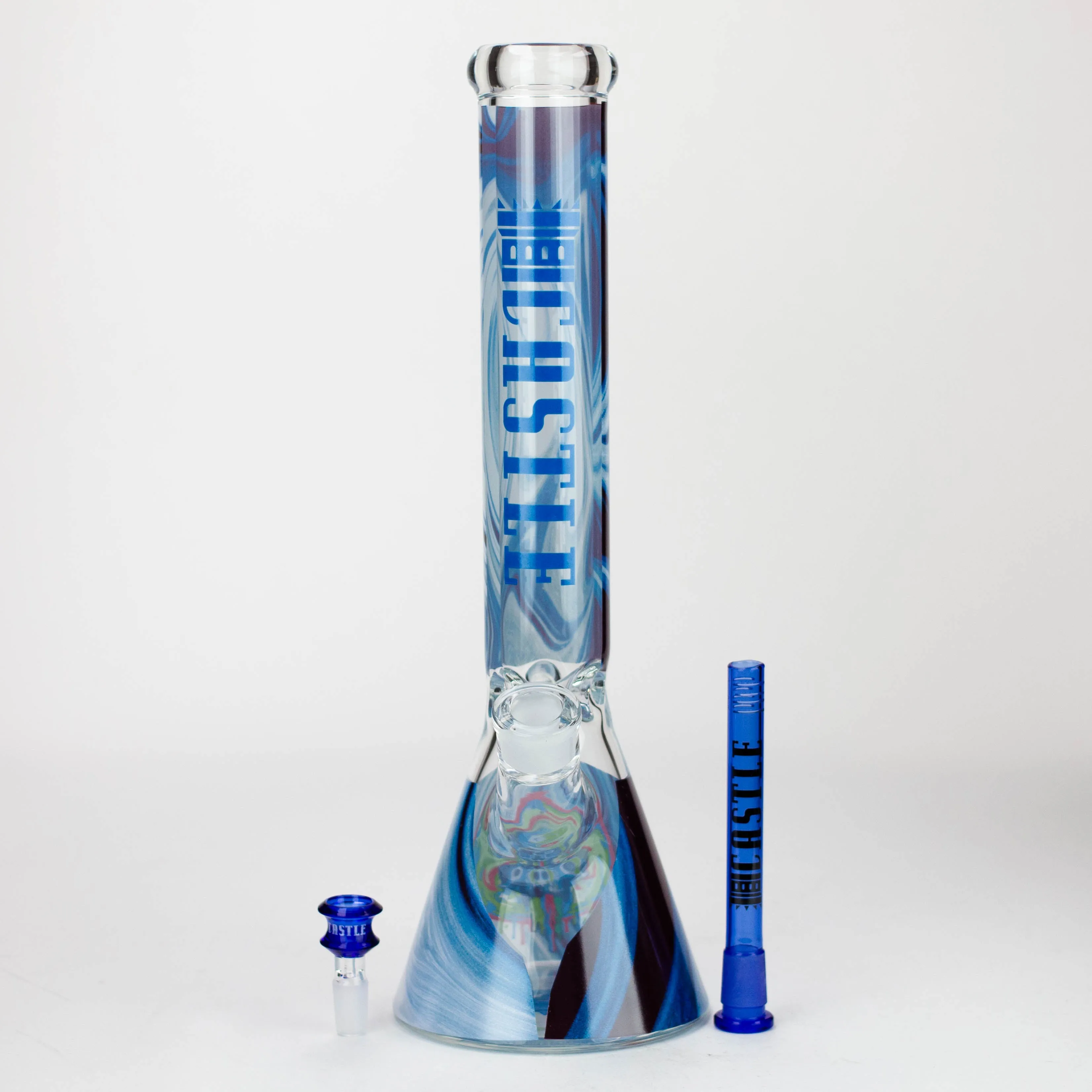 Castle Glassworks 16" Decal Beaker Bong