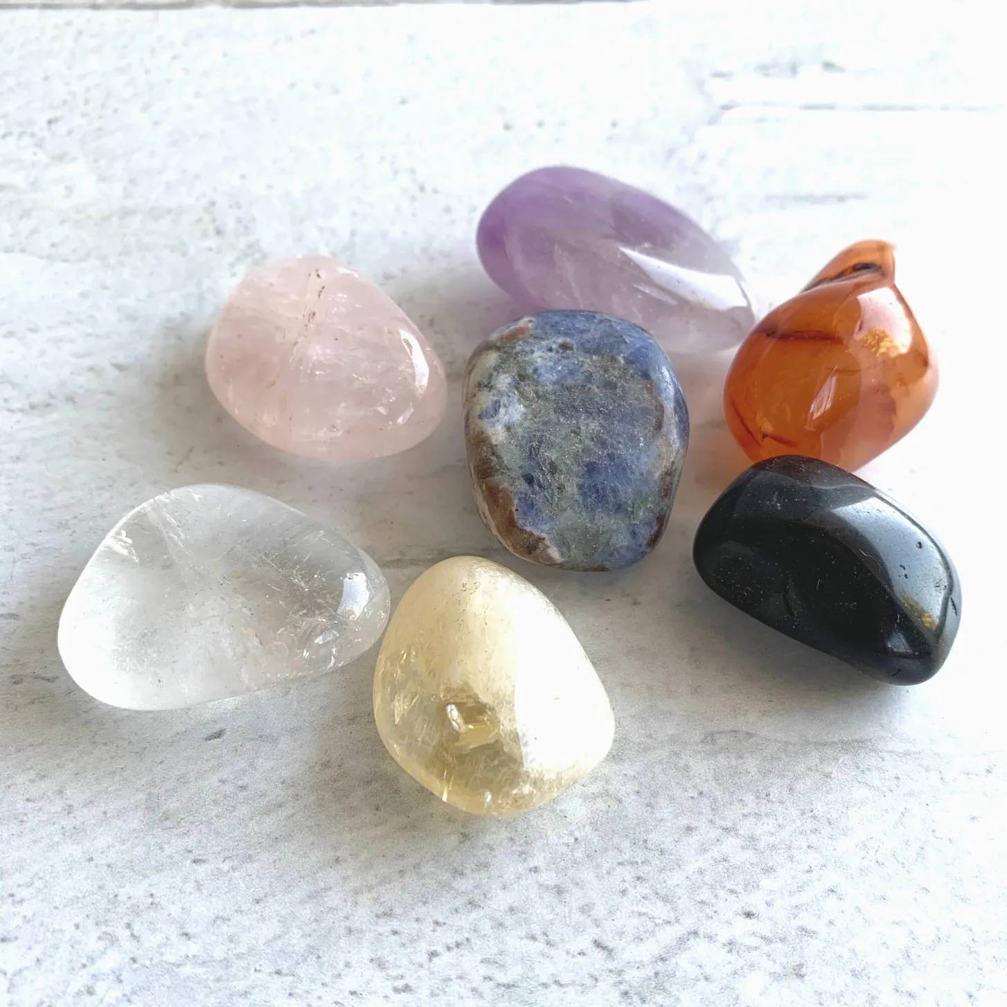 Chakra 7 Tumbled Stone Set