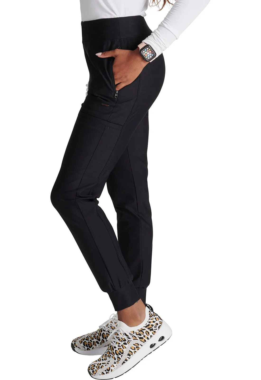 Cherokee Form CK092 Women's Mid-Rise Jogger Scrub Pant