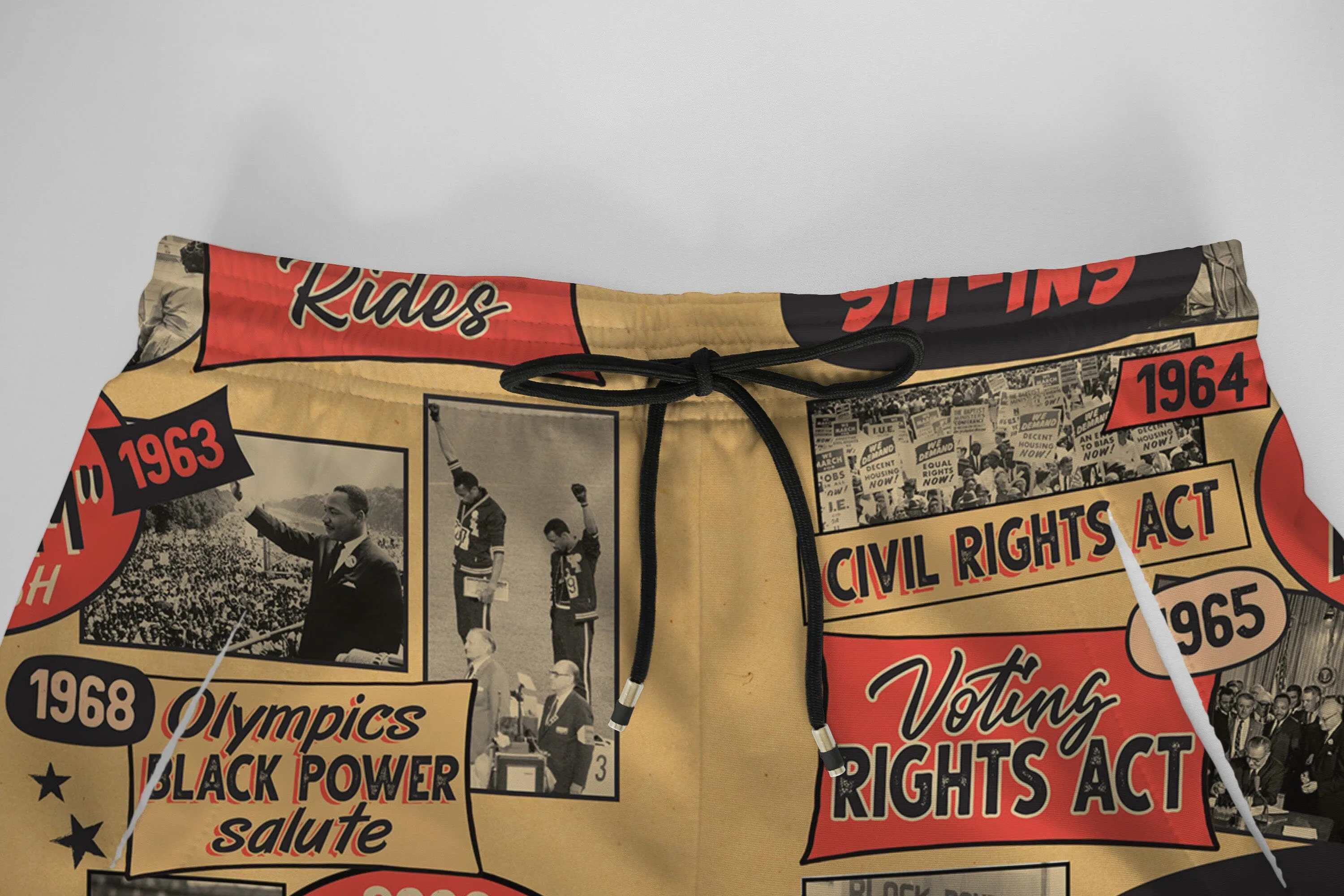 Civil Rights Events in 50s Style Joggers