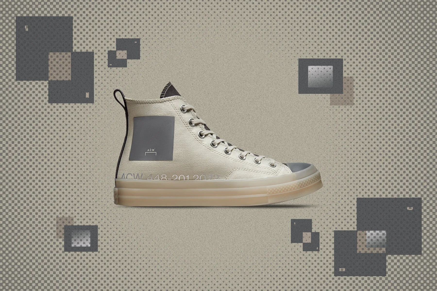 Converse x A-Cold-Wall Chuck 70 Hi - Silver Birch/Pavement/Stone