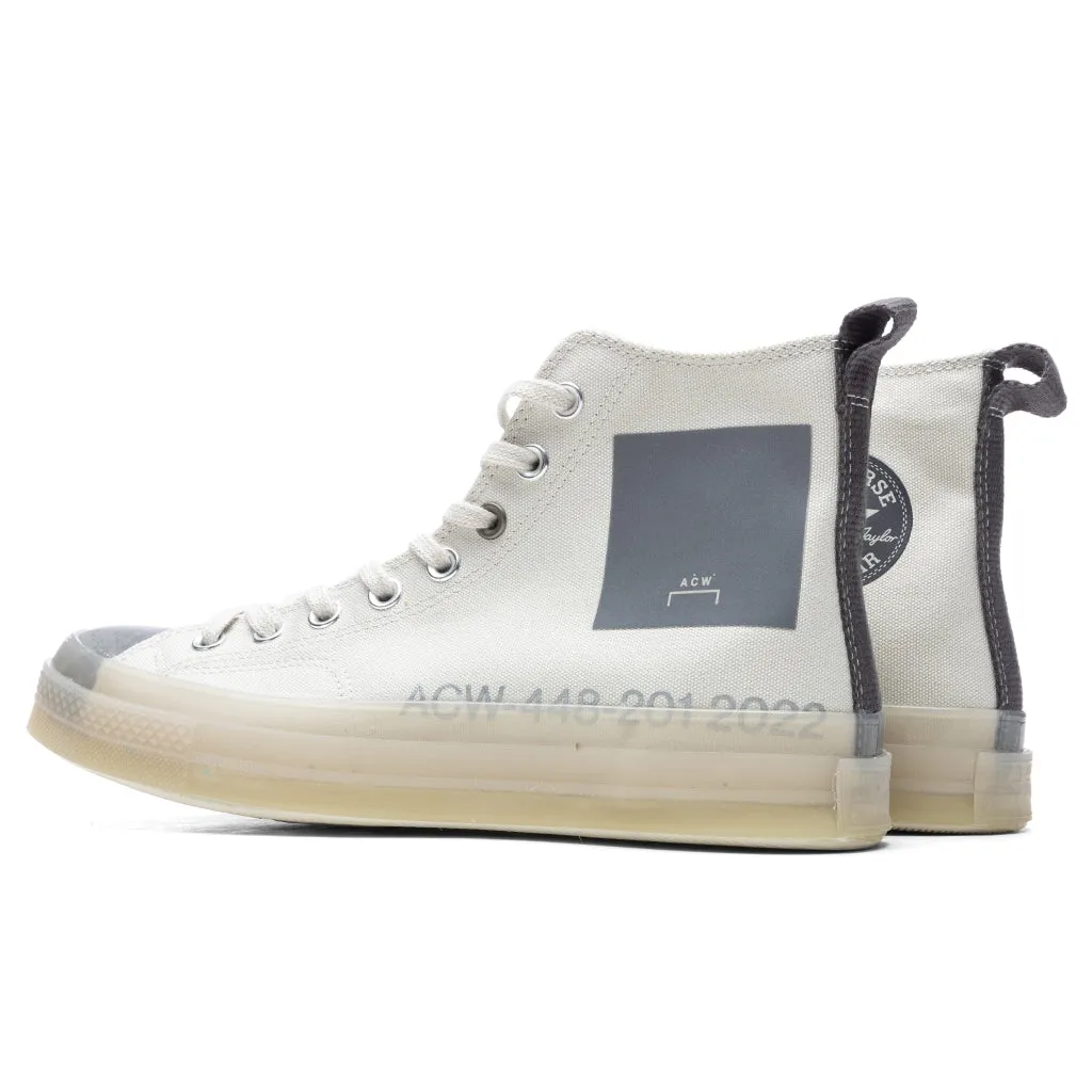 Converse x A-Cold-Wall Chuck 70 Hi - Silver Birch/Pavement/Stone