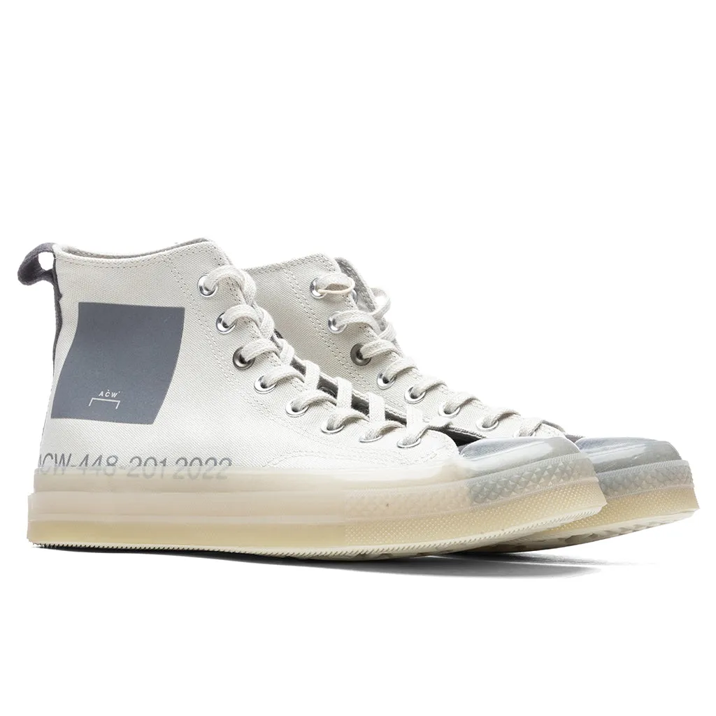 Converse x A-Cold-Wall Chuck 70 Hi - Silver Birch/Pavement/Stone