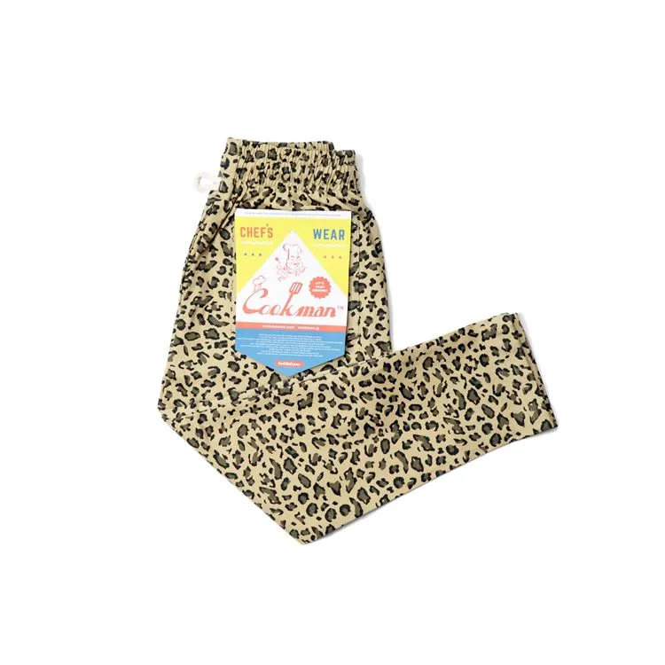 Cookman Chef Pants Kids - Leopard