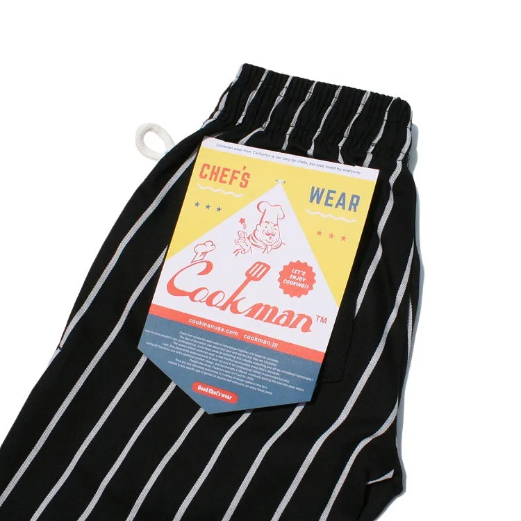 Cookman Chef Pants Kids - Stripe : Black