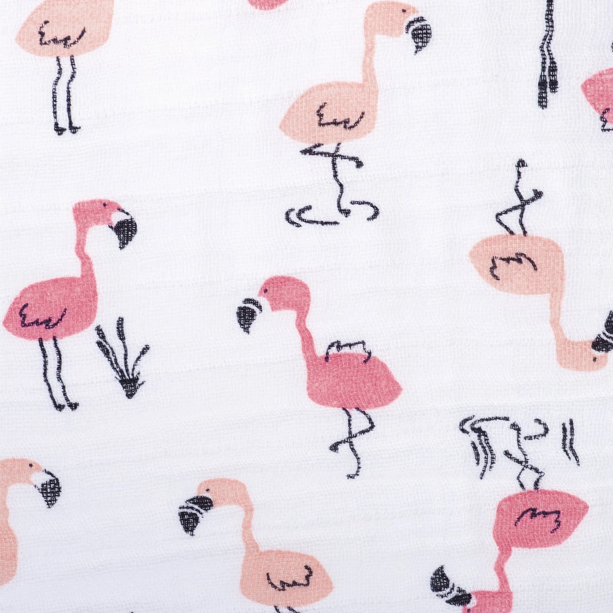 Cotton muslin swaddle - Flamingos