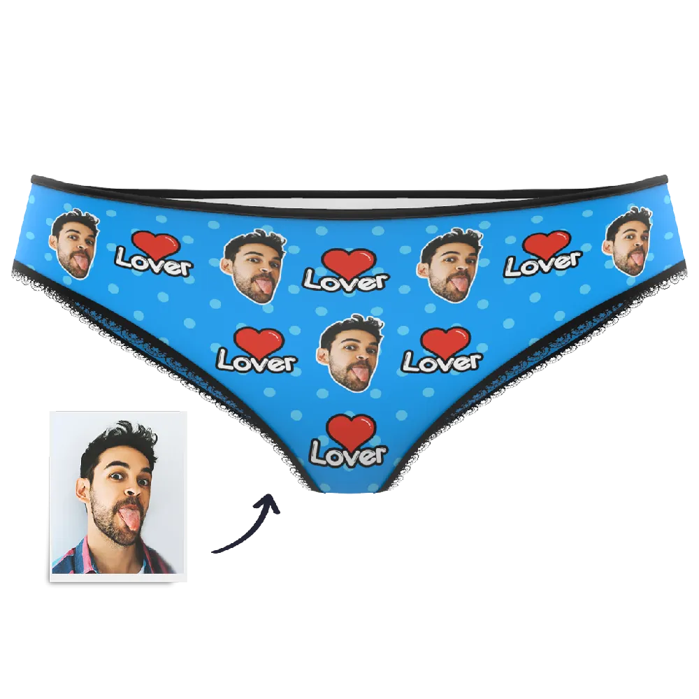 Custom Face Colorful Women's Panties-Lover