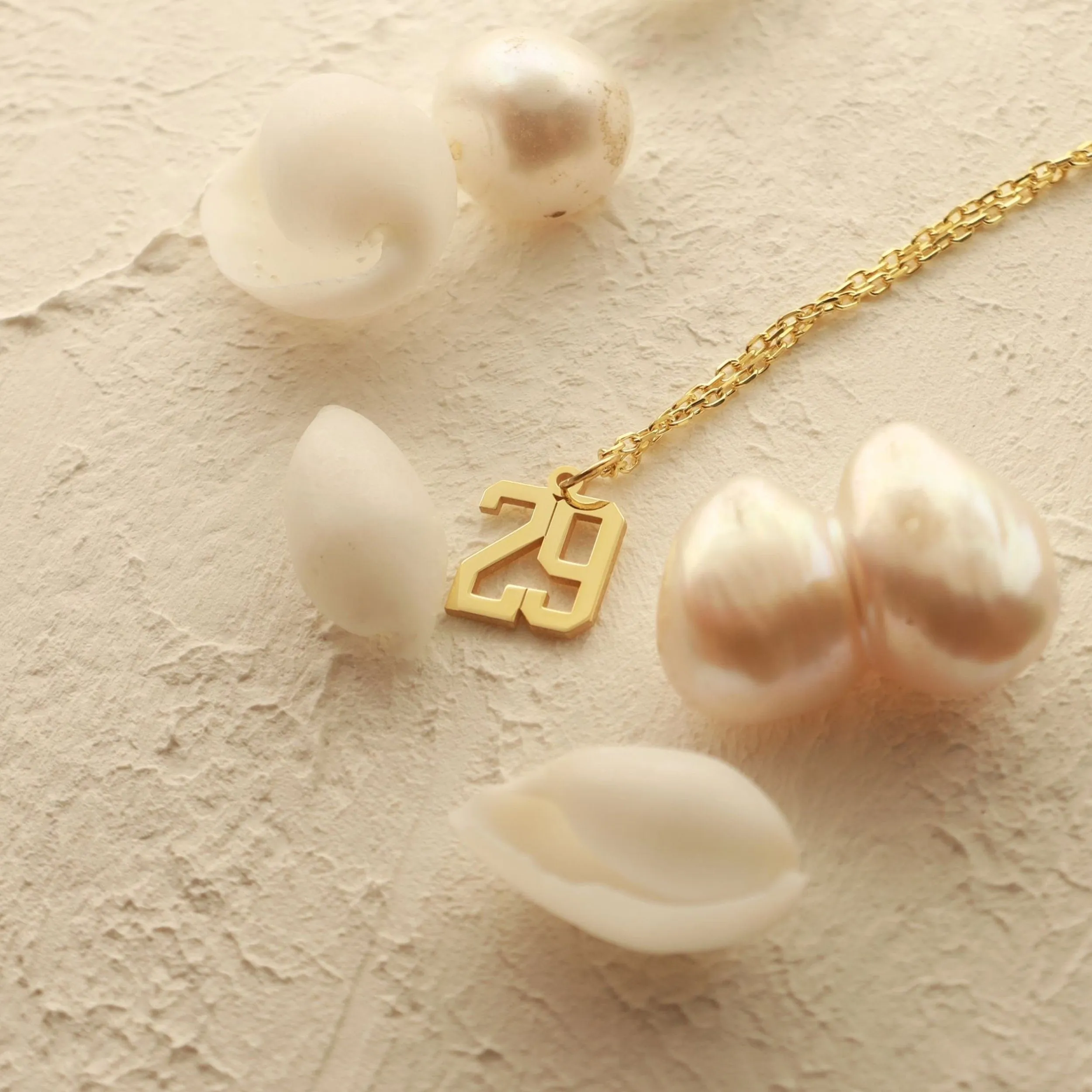 Custom Number Necklace for Women