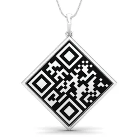 Custom QR Code Necklace