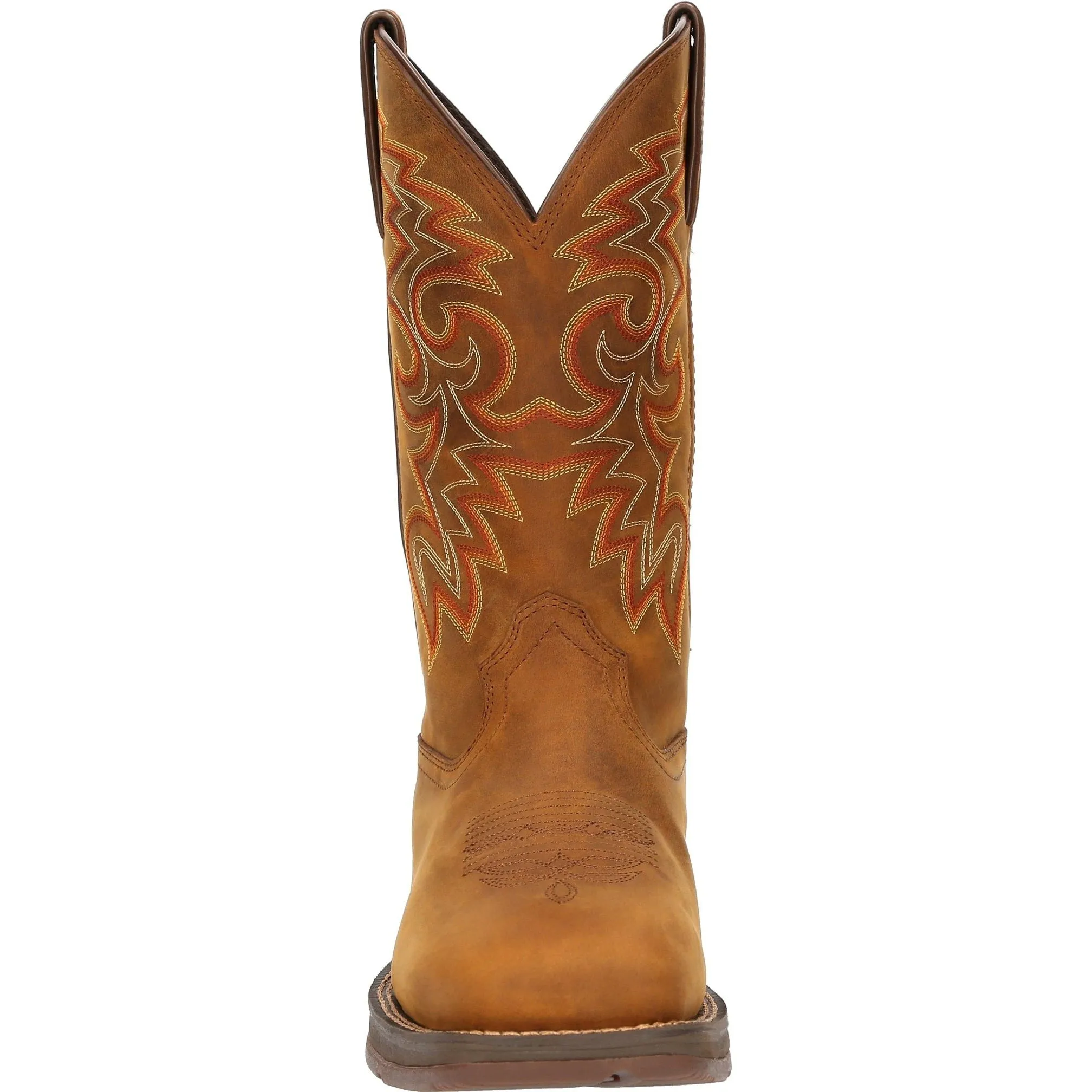 Durango Men's Rebel 12" Square Toe WP Western Boot - Russet - DDB0361