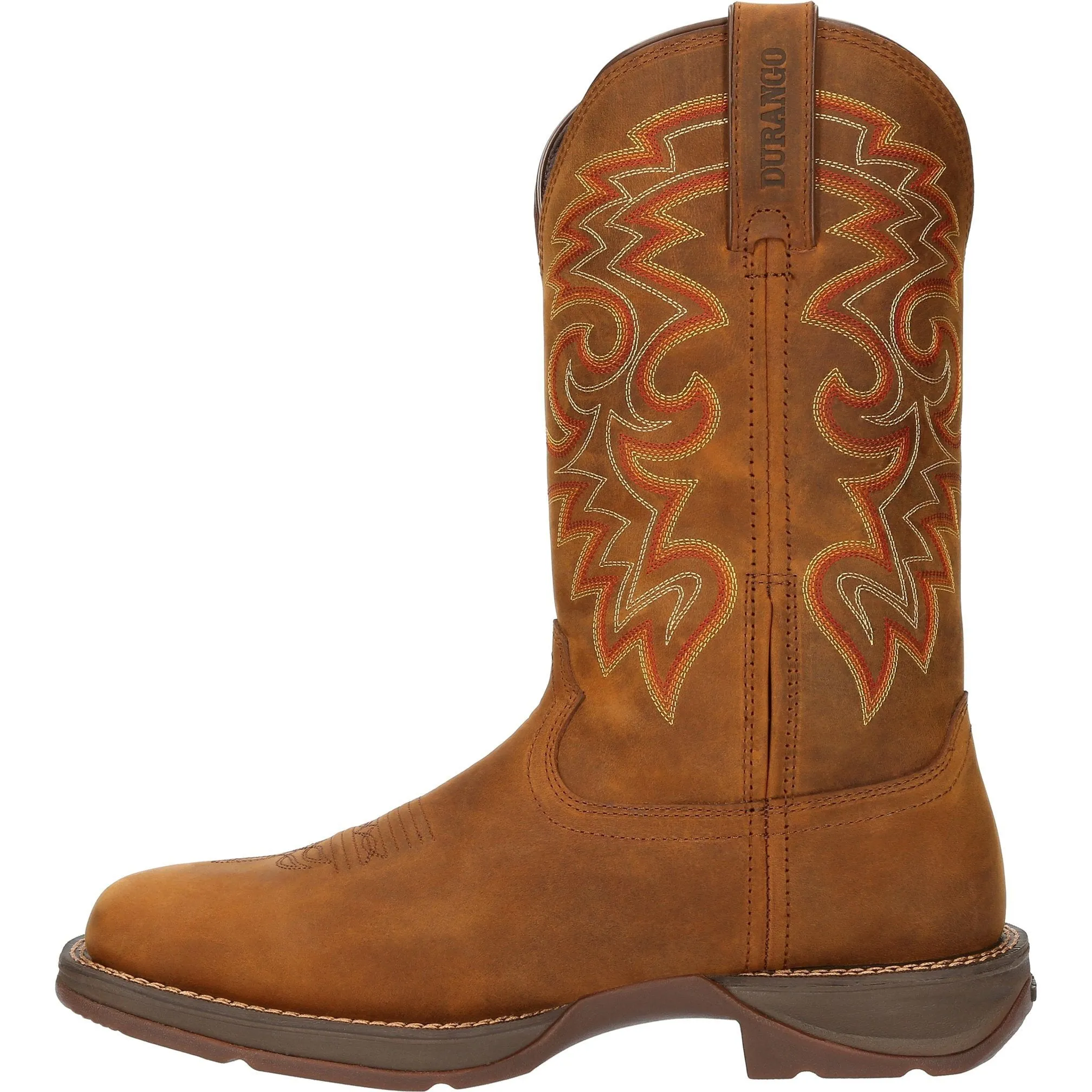 Durango Men's Rebel 12" Square Toe WP Western Boot - Russet - DDB0361