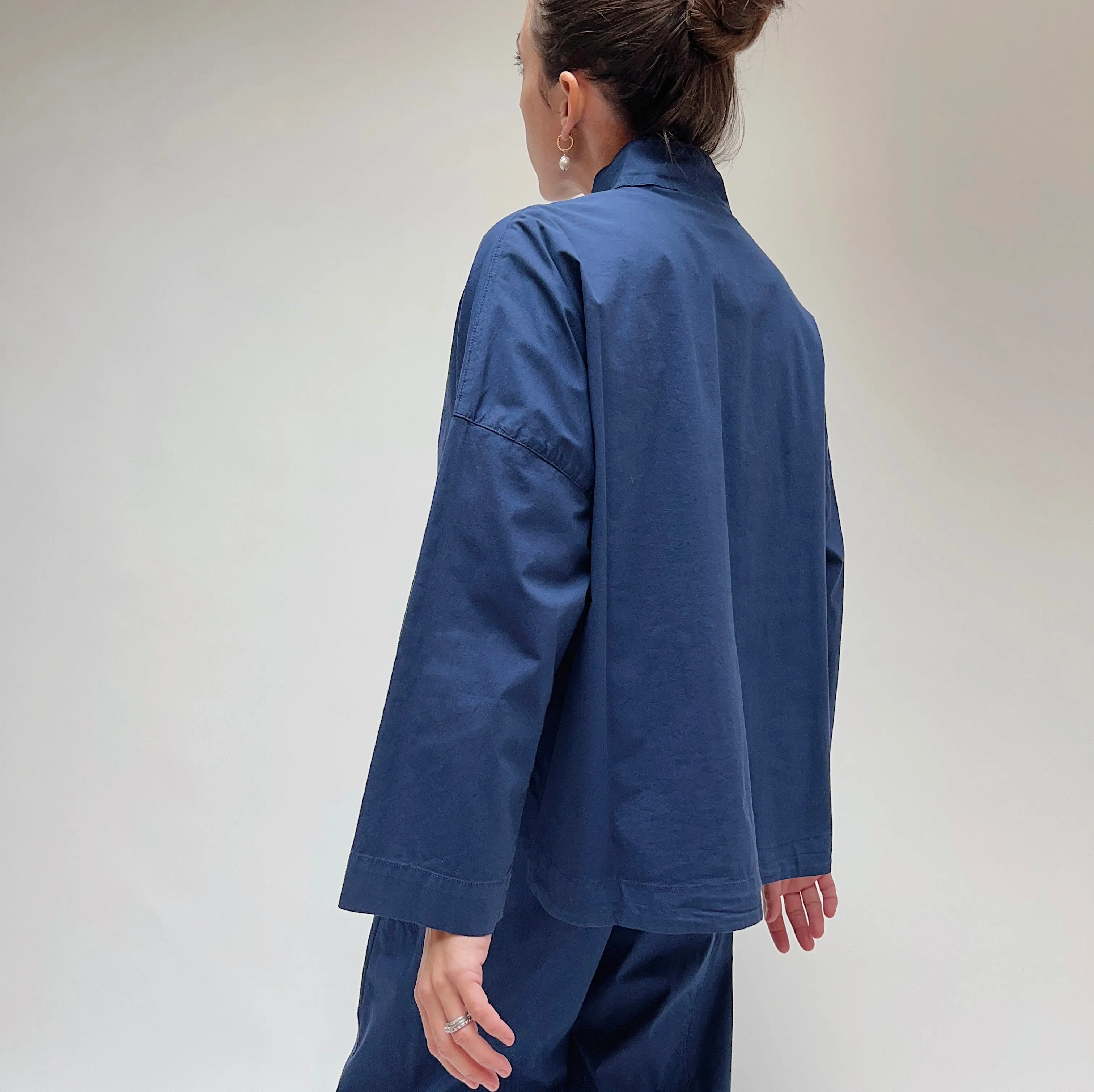 Eleven Stitch | Stand Collar Jacket in Midnight