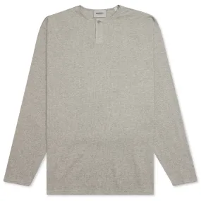 Essentials L/S Thermal Henley - Heather