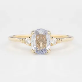 Estel Ring 1.08ct Light Blue Unheated Oval Sapphire, 14K Yellow Gold (One of a kind)