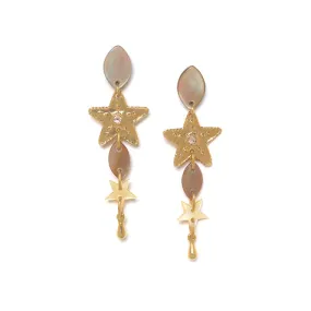 Franck Herval -  ESTRELLA eye shape dangle post earrings