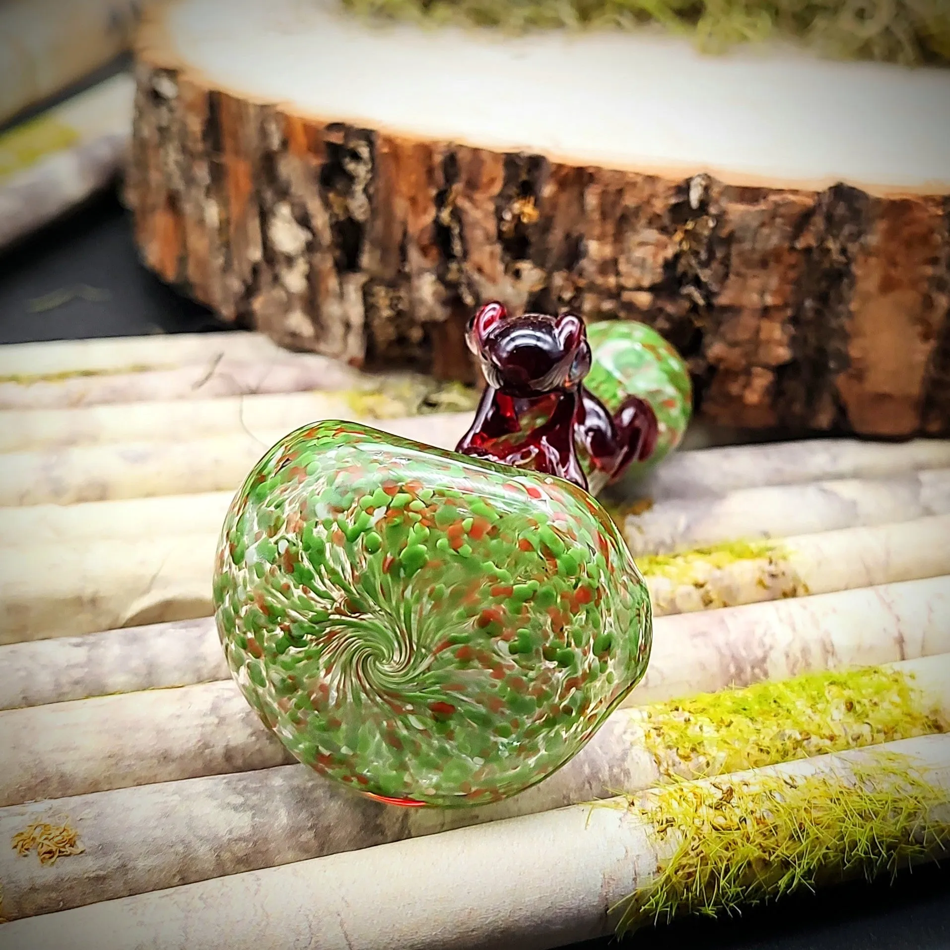 Frog Frit Hand Pipe (Ready to Ship)