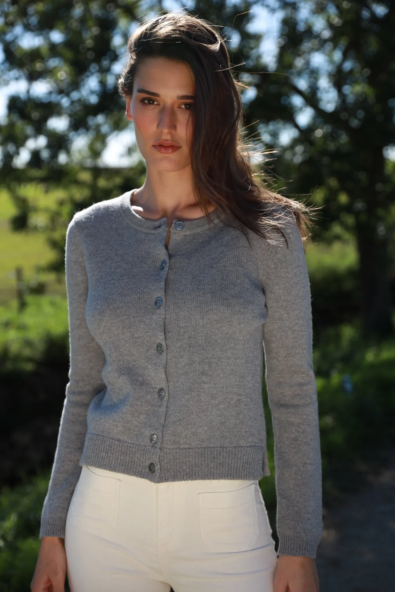 Gilet Charlie en laine et cachemire - Gris