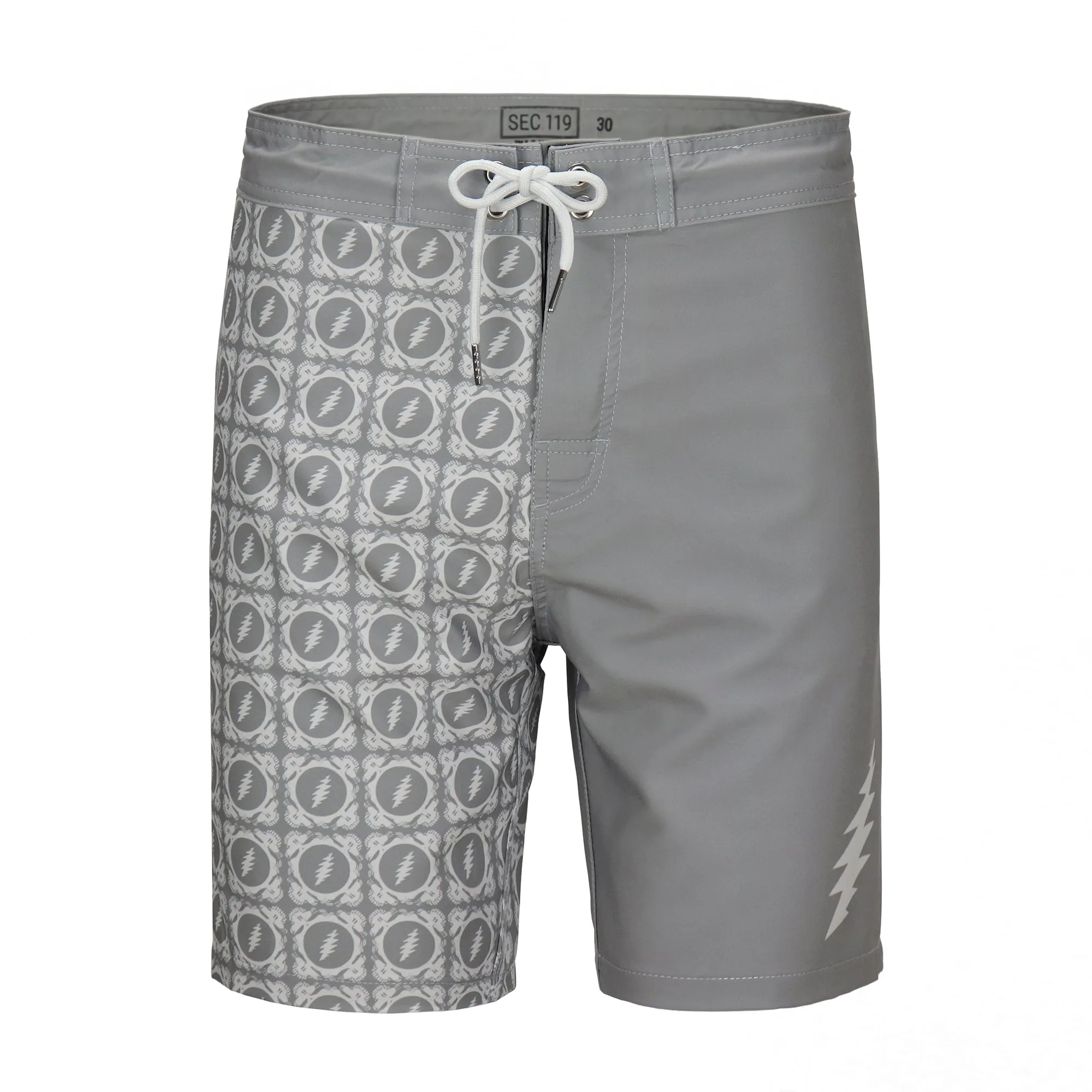 Grateful Dead | Hybrid Board Short | Grey Bolt