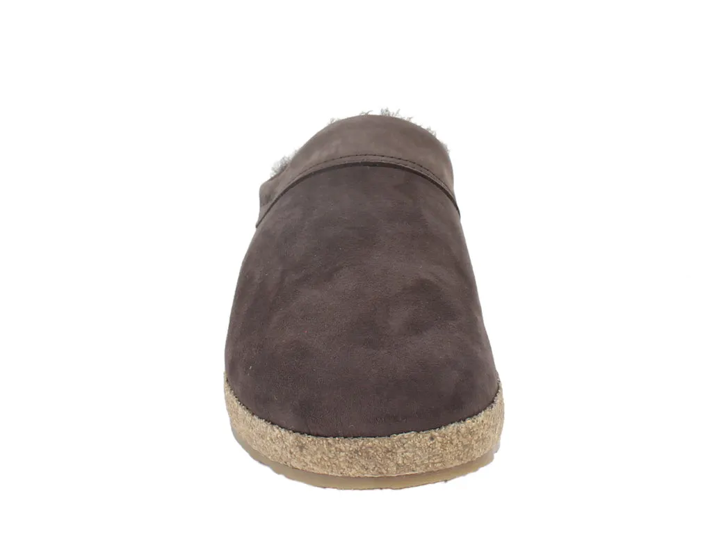 Haflinger Clogs Sheepskin Snowbird Brown