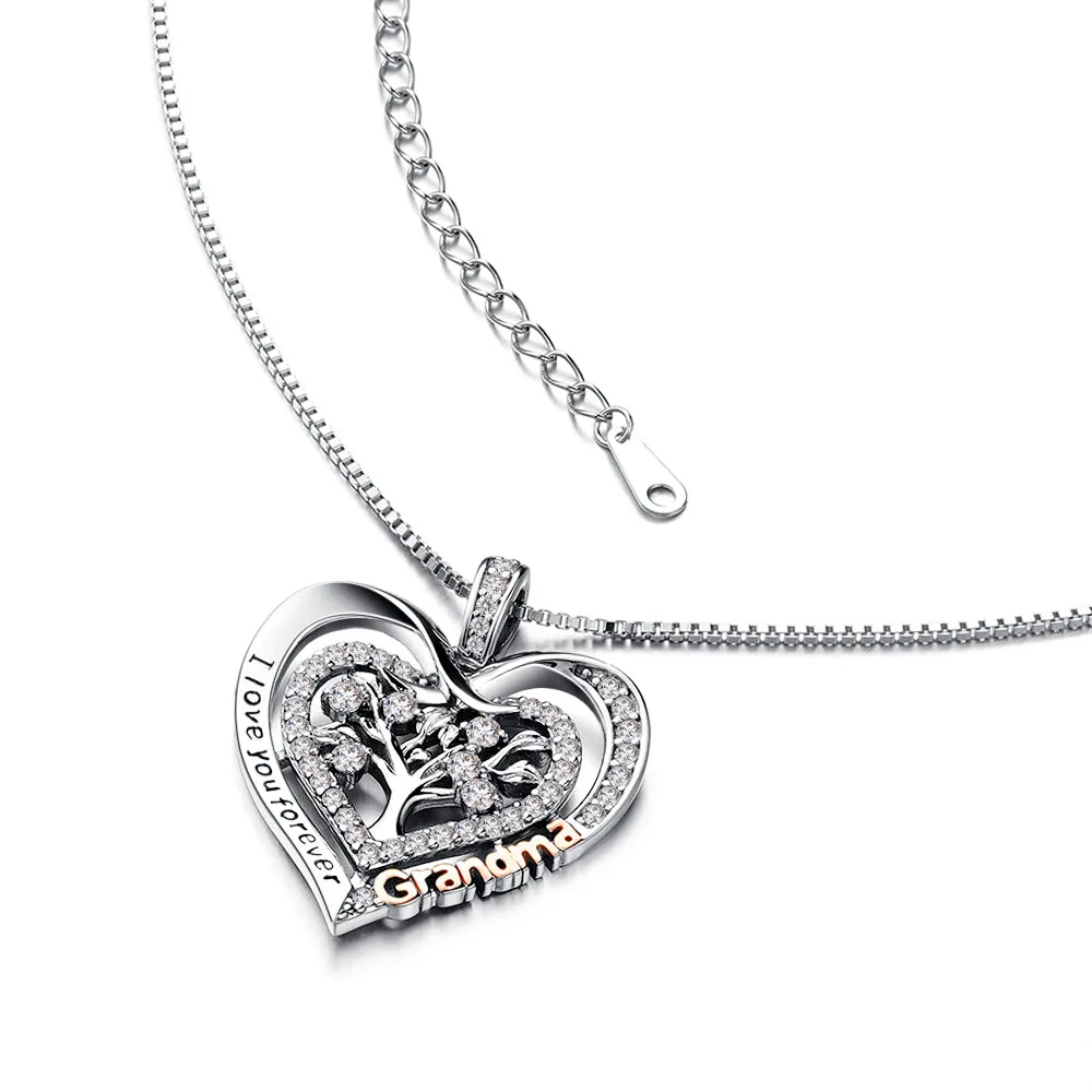 Heart of Life Family Tree Grandma Pendant