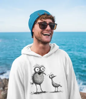 Herren Hoodie mit Vogelmotiv "Funny Birds"