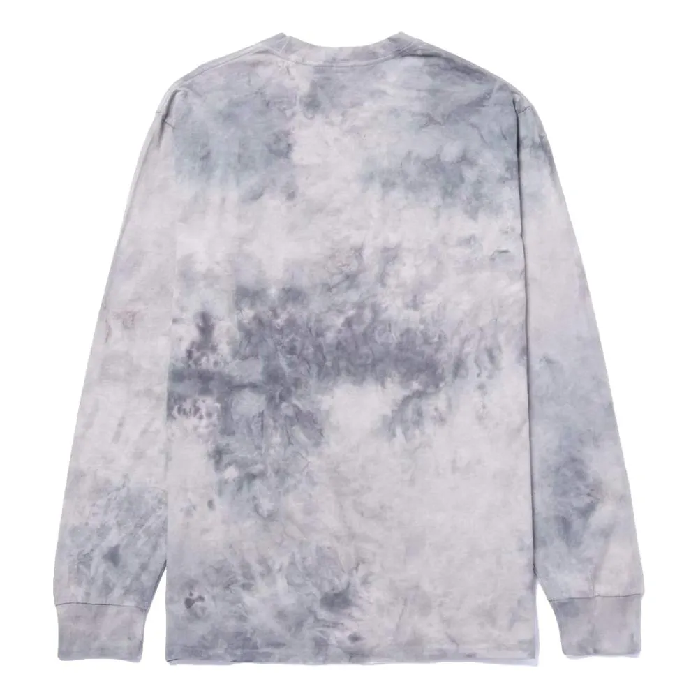 HUF MESS TIEDYE L/S TEE-BLACK