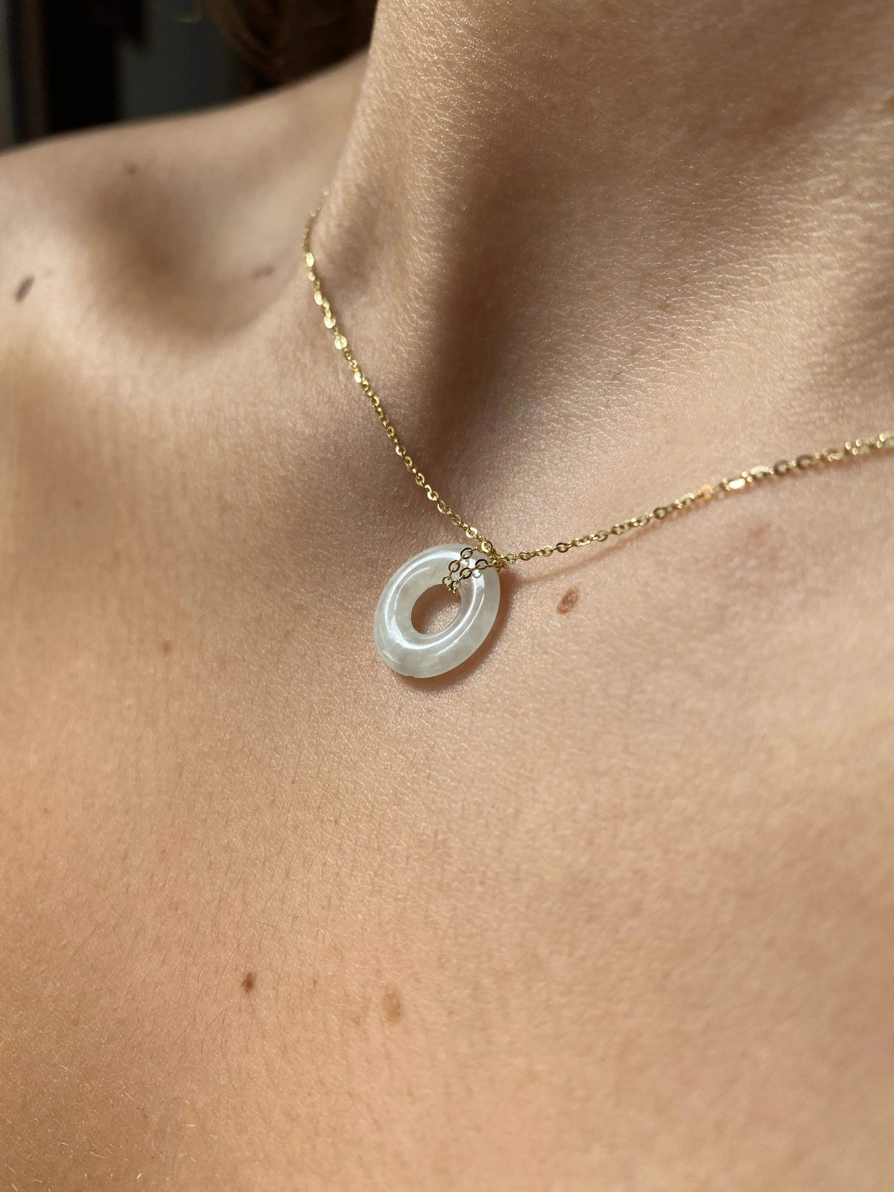 Jade Circle Necklace