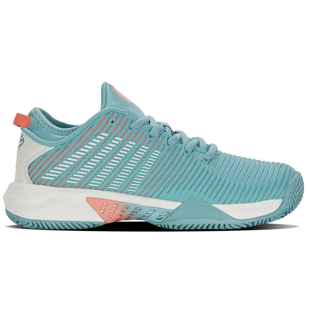 K Swiss Hypercourt Supreme HB Women Tennis Shoes - Nile Blue/Blanc de Blanc/Desert Flower