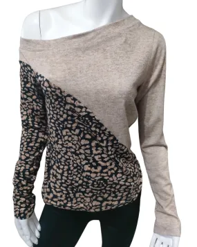 Kalera Top - Camel/Animal Print