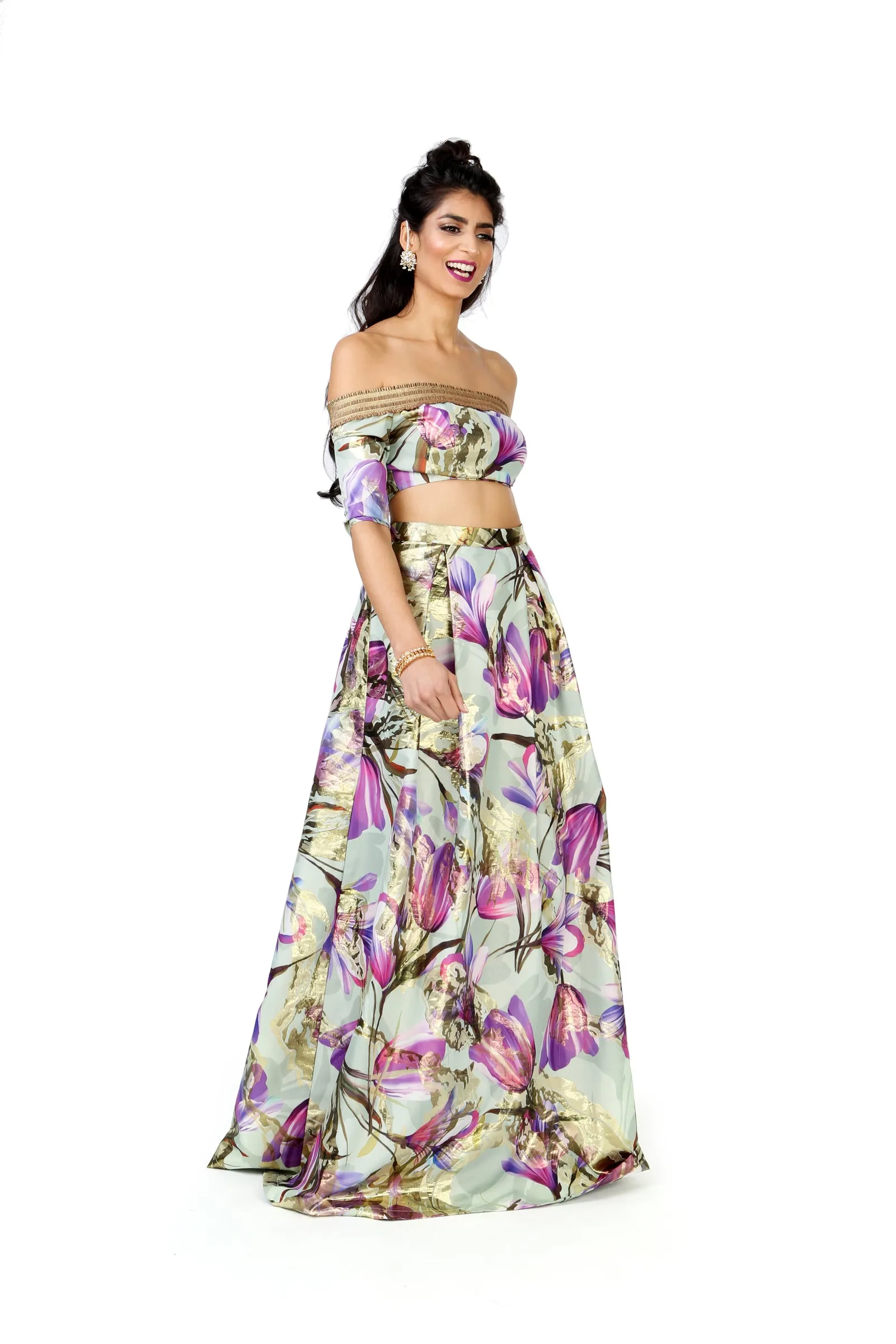 Last In Stock // JAMANI Tulip Jacquard Lehenga Skirt